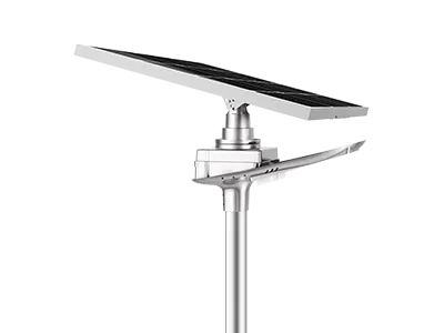 Side view of RoadSmart Solar Sailing Light II showing the slim housing design