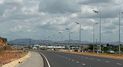 Nigeria Highway Solar Street Lighting Project with ST2-160 Solar Street Lights