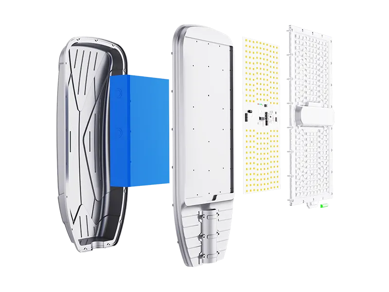KP Series split solar street light components for road projects