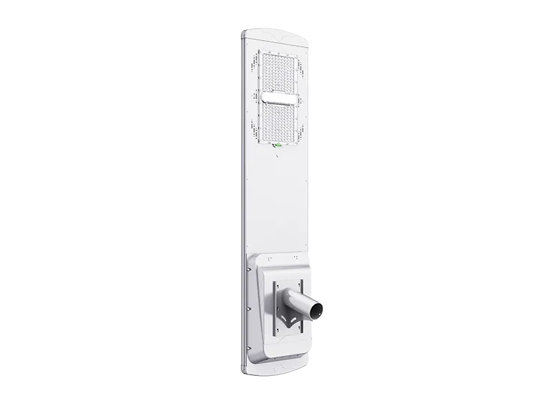 RSG Series all in one solar street light back view with mounting structure