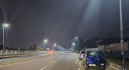 Central Africa Urban Arterial Road Solar Street Lighting Project with RSK-80 and RSK-120