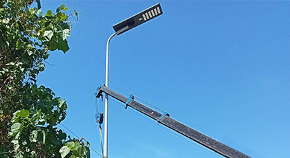 Philippines Urban Road Lighting Project with RSA-100 Solar Street Lights