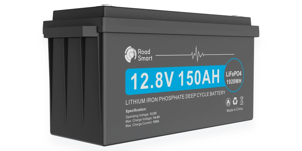 LiFePO4 solar street light battery showing rated voltage and watt-hour capacity for tender energy sizing