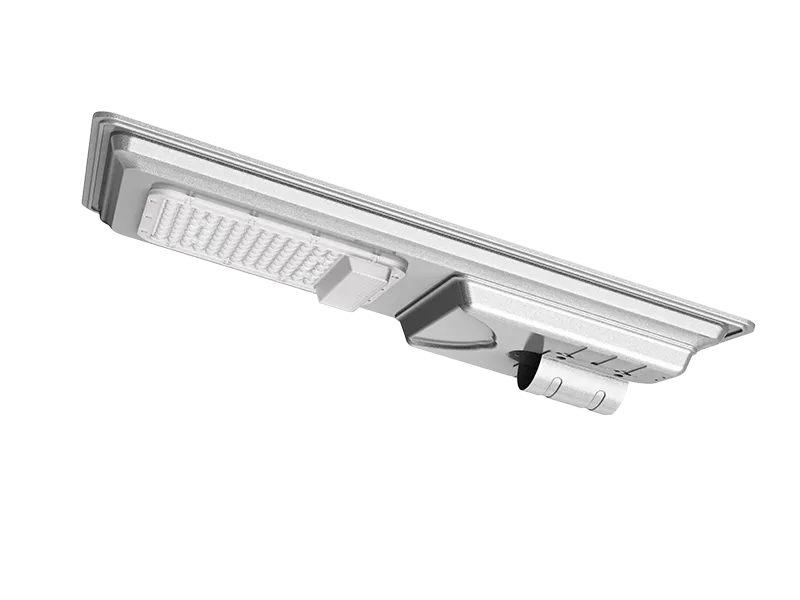 Side view of RST Series all-in-one solar garden light.webp