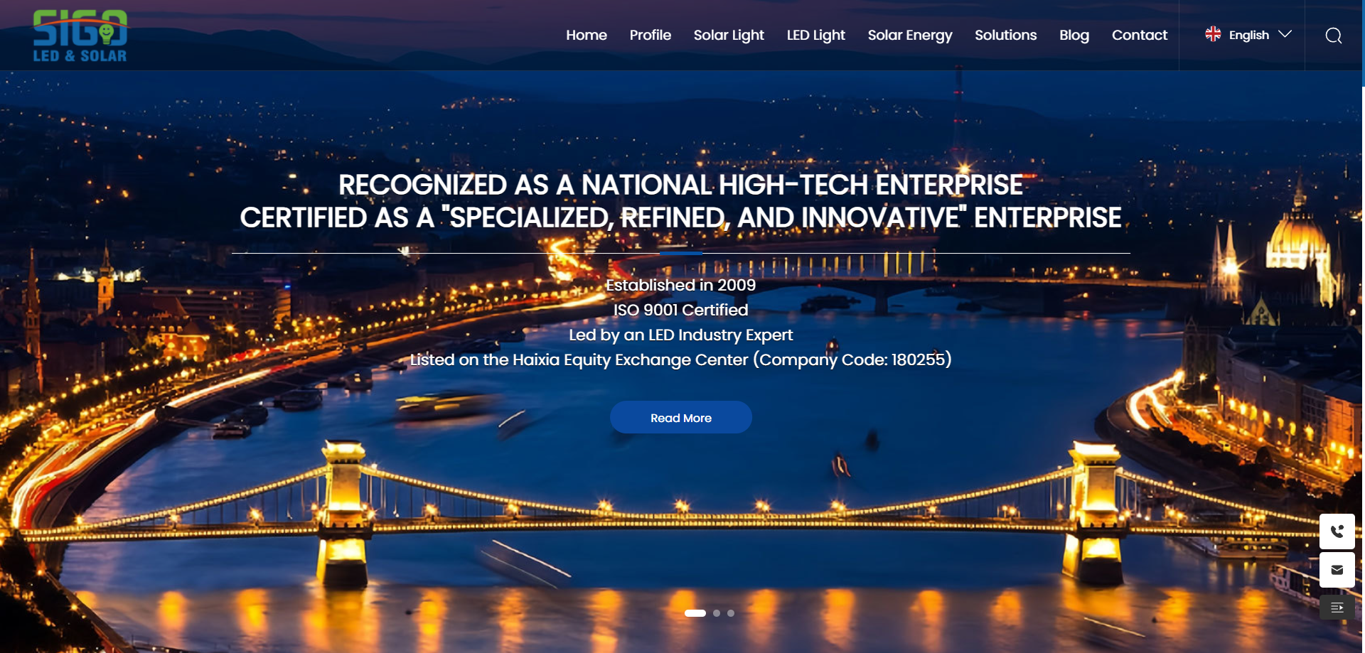 website homepage-SIGO