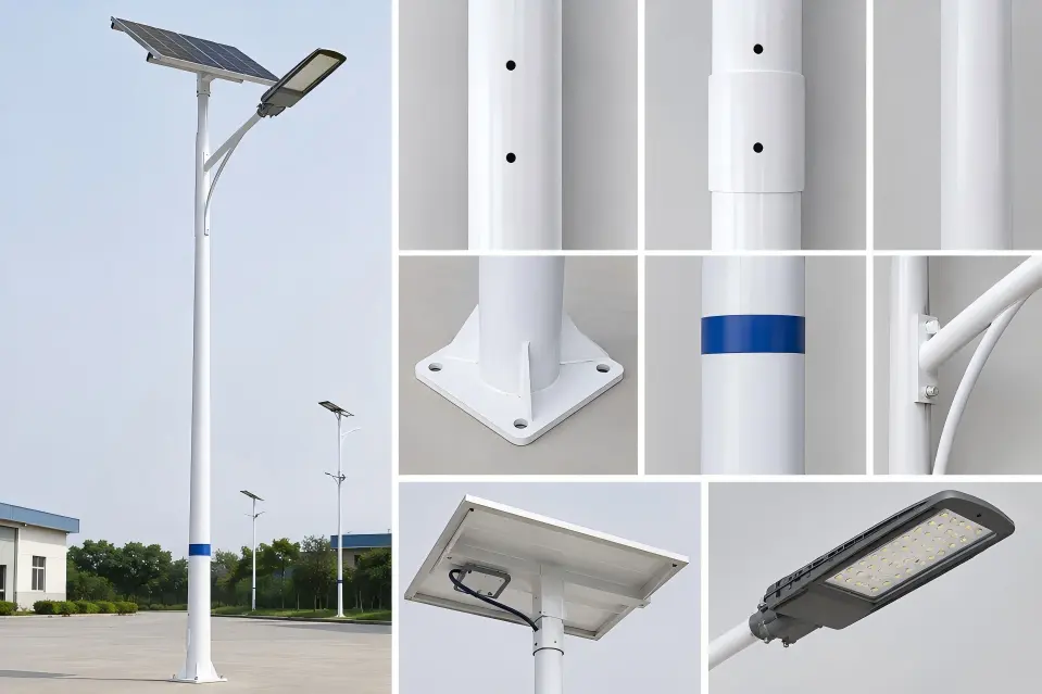 Pre-Assemble the Pole, Brackets and Light Fixture