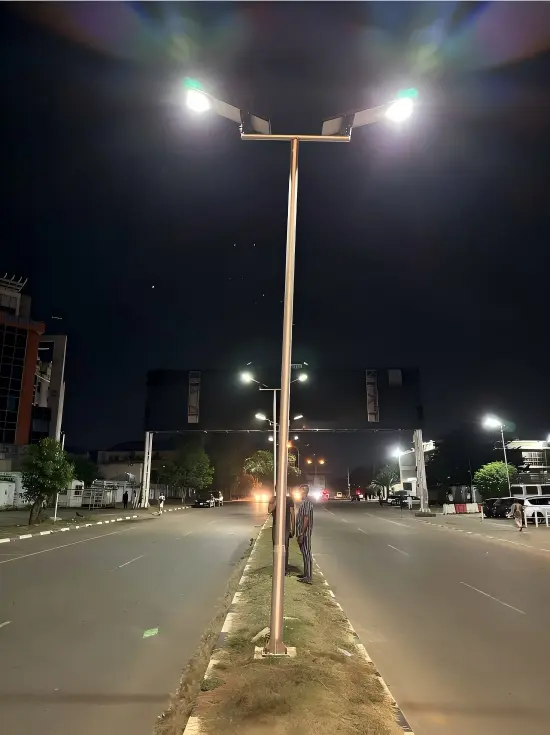 Split Solar Street Light Installation