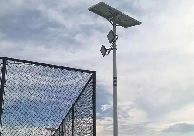 Community solar lighting pole project