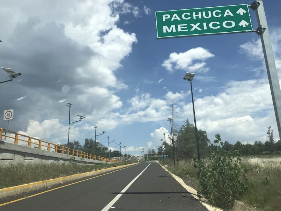 Highway solar street lighting project on a roadway
